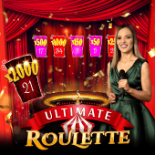 Ultimate Roulette wheel close-up